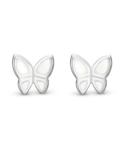 Mop Butterflies, Studs, Silver Online