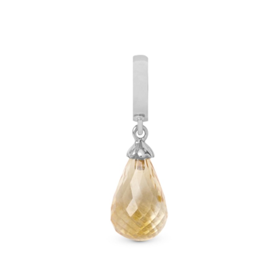 Citrine Drop Silver Online