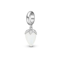 White Chalcedony Charm Solv Best