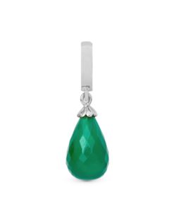 Green Onyx Drop Silver Best