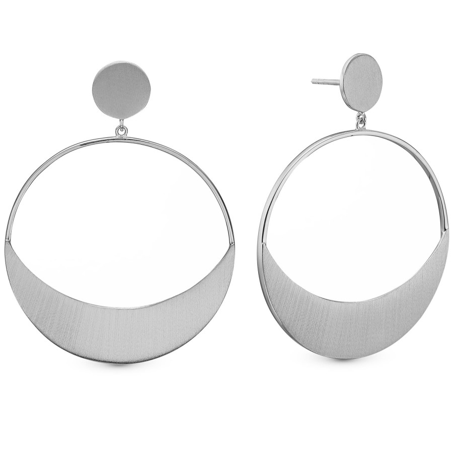 Moon Stud Hoops Online