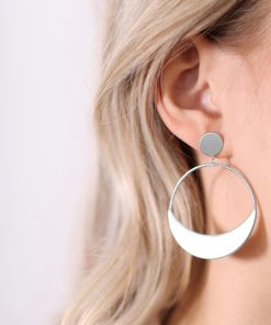 Moon Stud Hoops Online