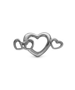 4 Hearts Love Charm Sort Ruthenium Hot