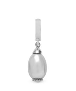 Grey Pearl Drop Silver Clearance