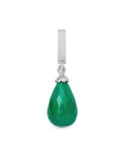 Green Onyx Drop Silver Online