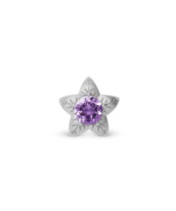 Amethyst Flower, Silver Best