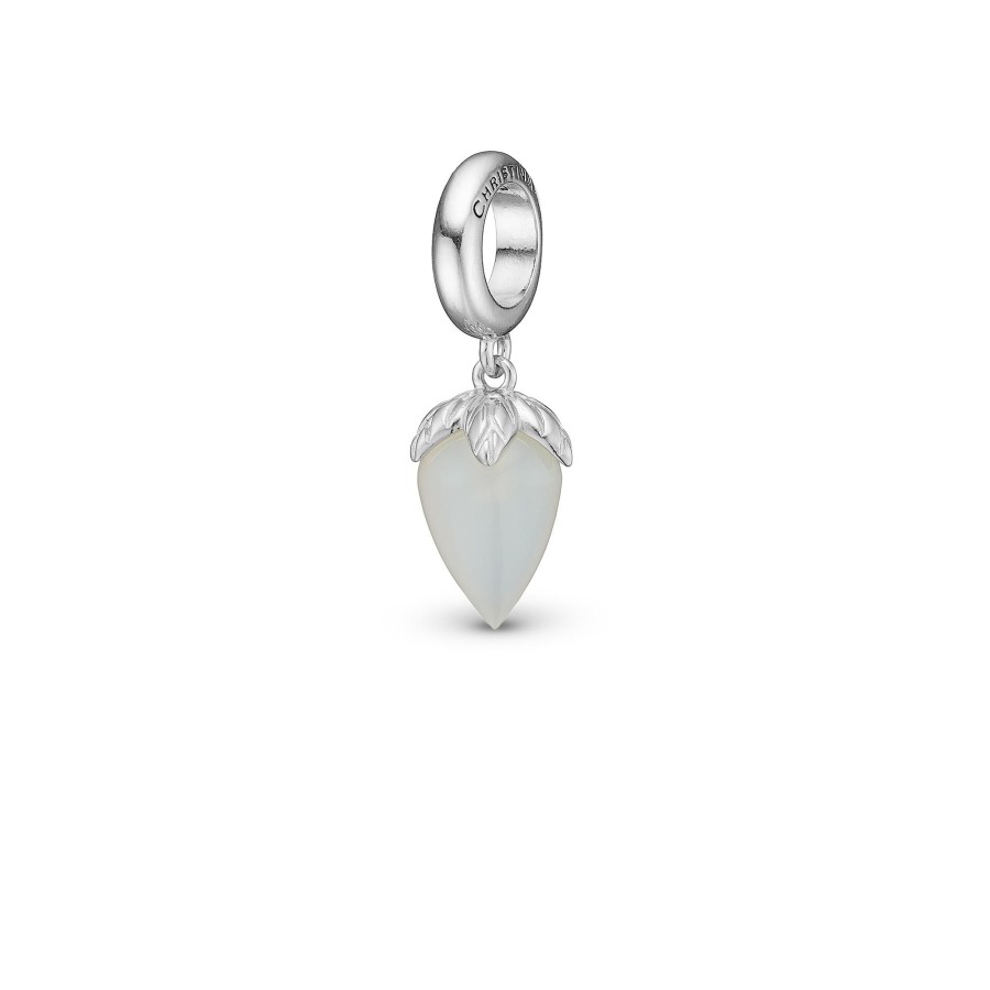 Grey Moonstone Charm Solv Hot