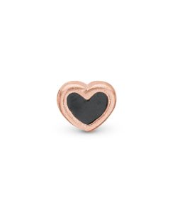 Black Enamel Heart Clearance