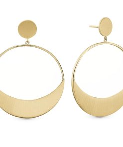 Moon Stud Hoops Hot