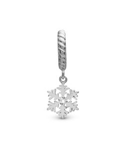 Christmas Snowflake, Charm, Silver Hot