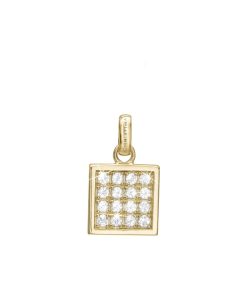 Square Topaz Balance, Pendant, Goldpl Si Best