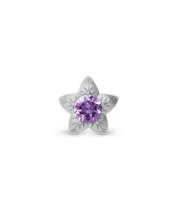 Amethyst Flower, Silver Hot