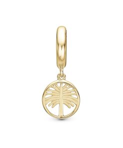 Palm Tree Charm Forgyldt New