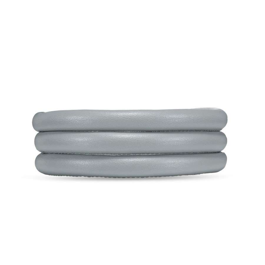 Classic Laederarmband - Pearlgrey Wholesale