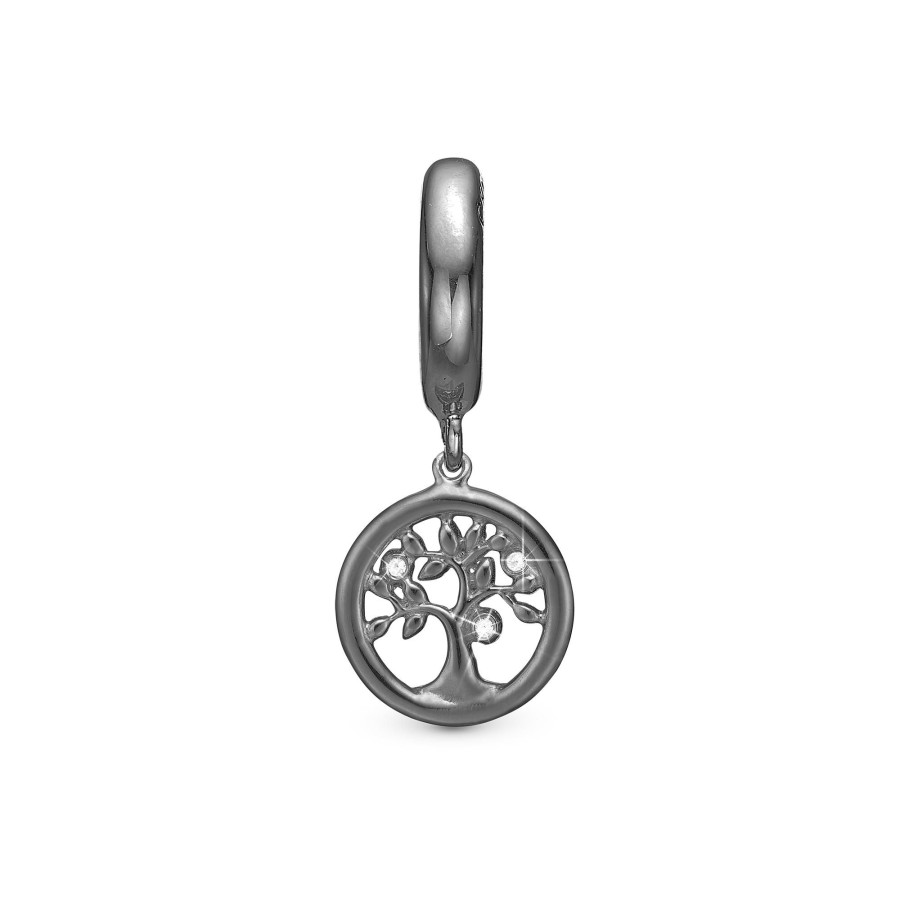 Topaz Tree Of Life Charm Sort Ruthenium Clearance