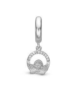 Dreaming Angel Charm Forgyldt Clearance