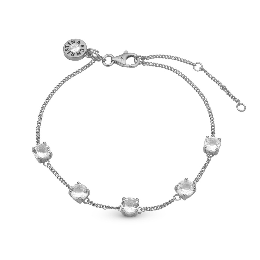 Crystals, Bracelet, Silver Hot