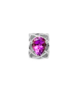 Pear Amethyst, Silver Hot