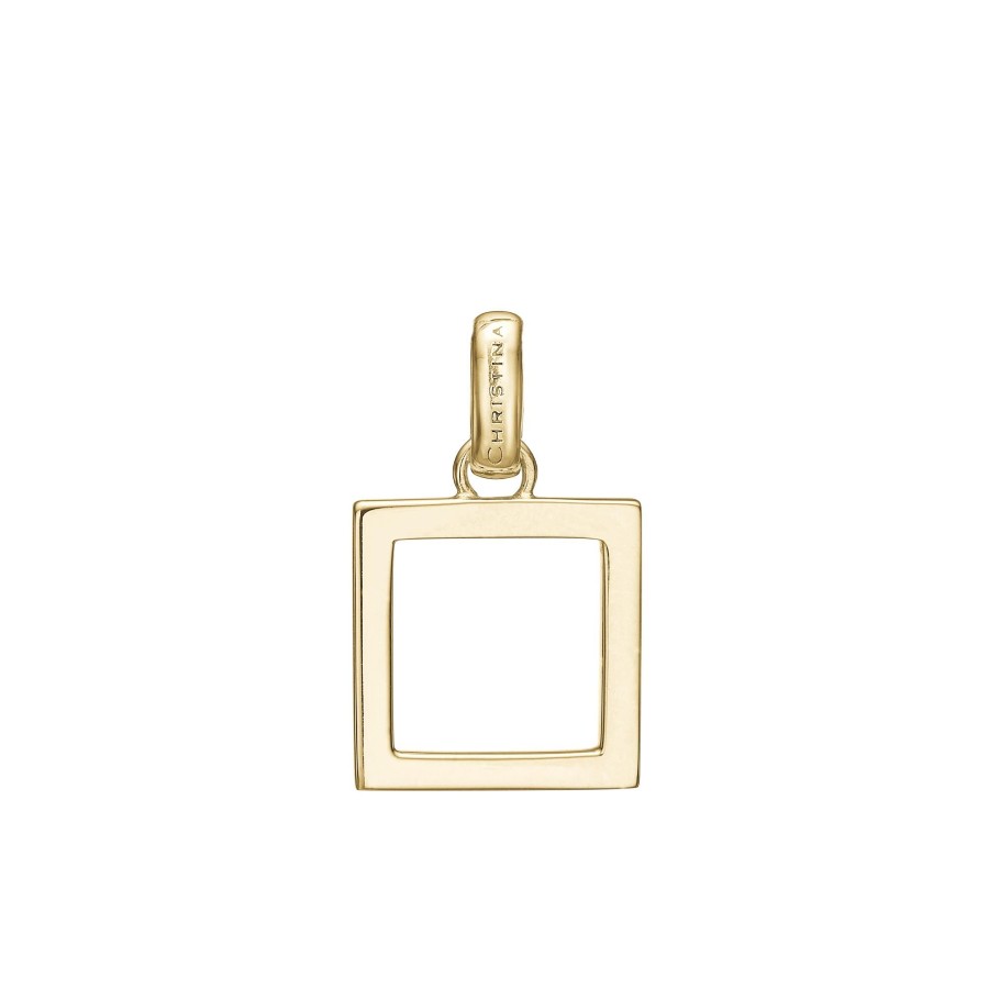 Square Balance, Pendant, Goldpl Silver New