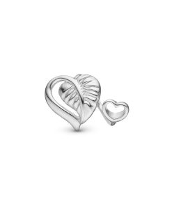 Leaf Of Love Charm Solv Wholesale