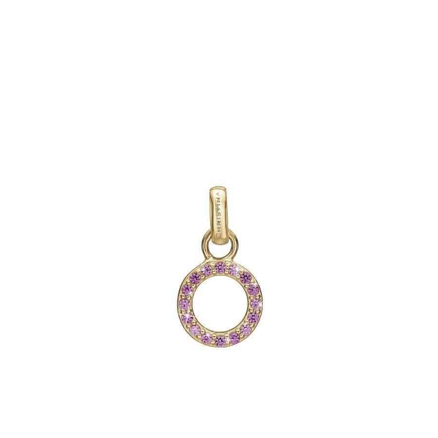 Pink Cz Circle Clearance