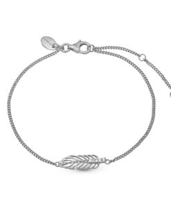 Feather, Bracelet, Silver New