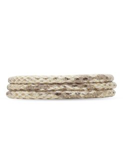 Slim Laederarmband - Gold Snake Best