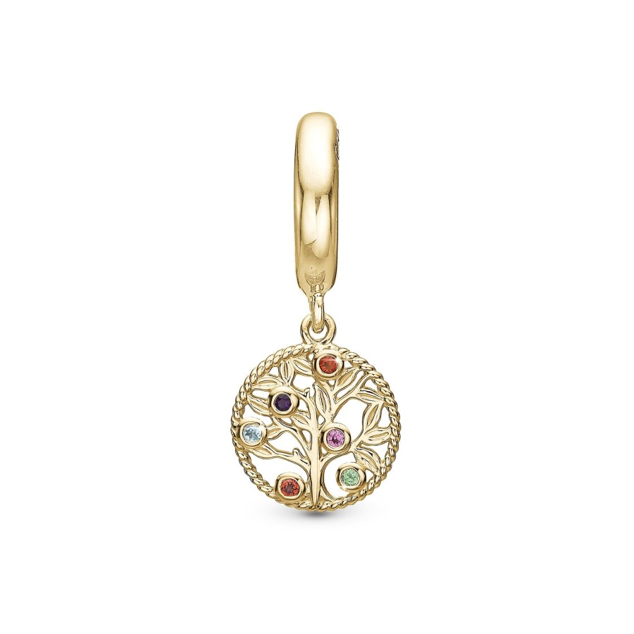 My Family Tree Charm Forgyldt Clearance