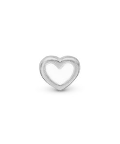 White Enamel Heart Hot