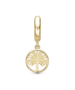 Palm Tree Charm Forgyldt Best