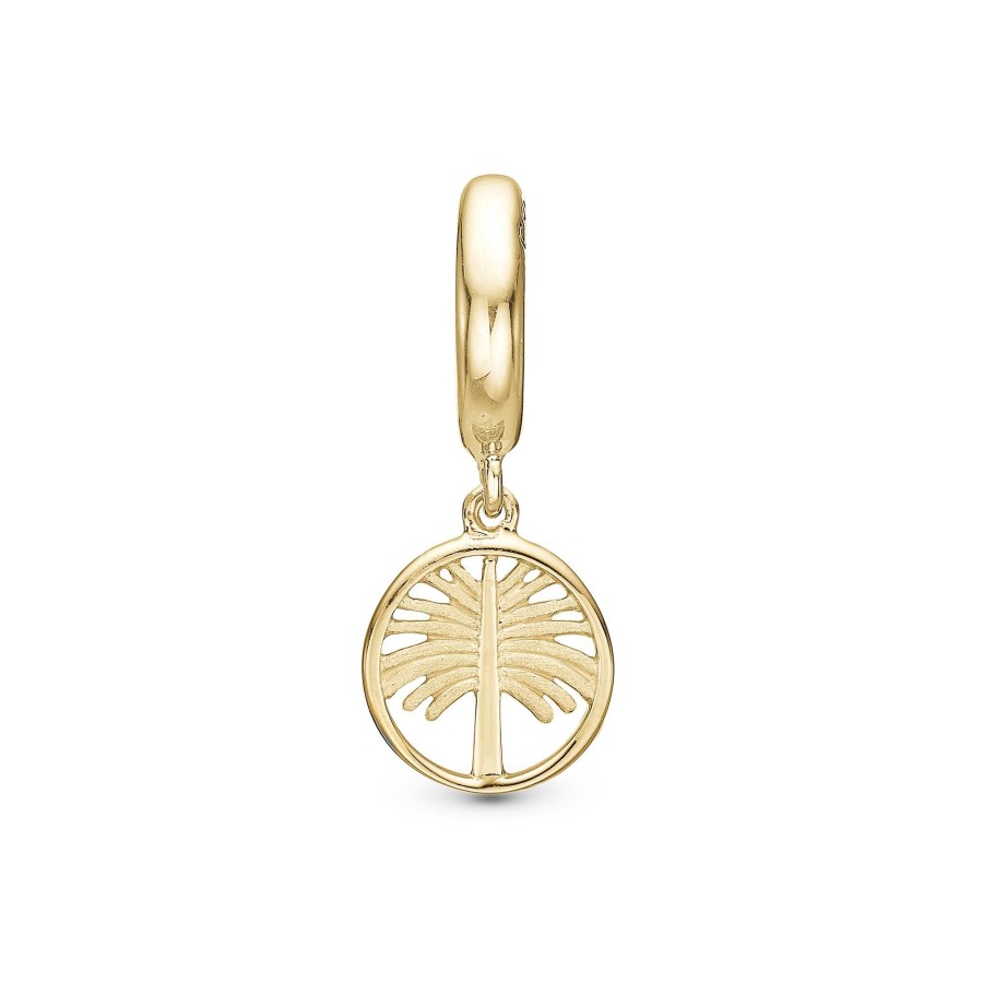 Palm Tree Charm Forgyldt Best